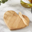 Mini Heart-Shaped Bamboo Cheese Board