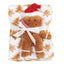 2-Piece Blanket and Gingerbread Plush Doll