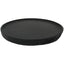 Large Black Round Wood Tray